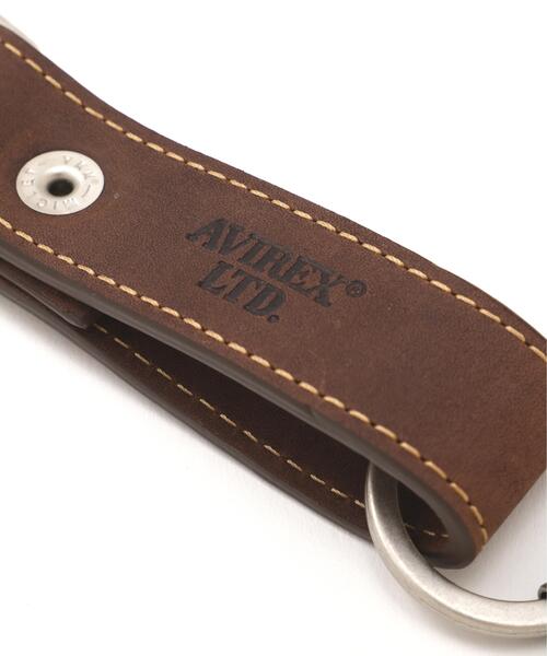 AVIREX（アヴィレックス）の「OILED COW KEY HOLDER / オイルド カウ キーホルダー / AVIREX / アヴィレックス（キーホルダー・メンズ・ブラウン・F）」の13枚目の写真