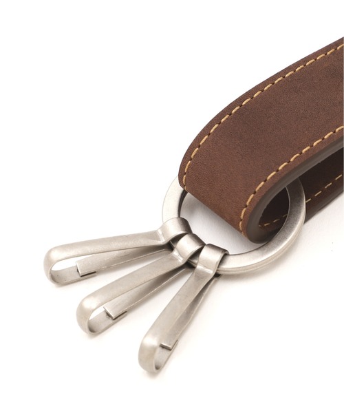 AVIREX（アヴィレックス）の「OILED COW KEY HOLDER / オイルド カウ キーホルダー / AVIREX / アヴィレックス（キーホルダー・メンズ・ブラウン・F）」の6枚目の写真