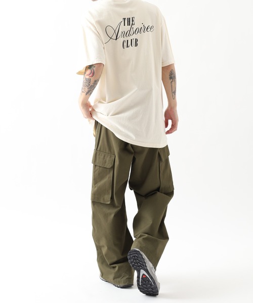 &soiree(アンドソワレ)の「&soiree ピグメントプリントTシャツ(メッセージロゴ) 半袖(Tシャツ/カットソー・レディース・ブラック/アイボリー/ブルー・M)」の13枚目の写真