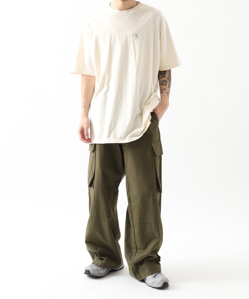 &soiree(アンドソワレ)の「&soiree ピグメントプリントTシャツ(メッセージロゴ) 半袖(Tシャツ/カットソー・レディース・ブラック/アイボリー/ブルー・M)」の10枚目の写真