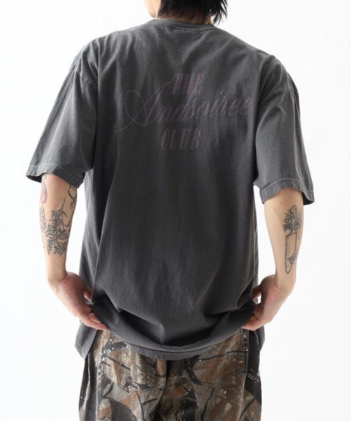 &soiree(アンドソワレ)の「&soiree ピグメントプリントTシャツ(メッセージロゴ) 半袖(Tシャツ/カットソー・レディース・ブラック/アイボリー/ブルー・M)」の17枚目の写真