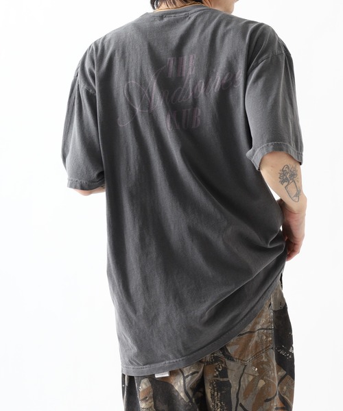 &soiree(アンドソワレ)の「&soiree ピグメントプリントTシャツ(メッセージロゴ) 半袖(Tシャツ/カットソー・レディース・ブラック/アイボリー/ブルー・M)」の18枚目の写真