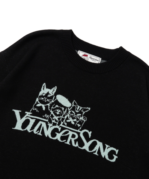 Beyond Closet(-)の「【BEYOND CLOSET×YOUNGER SONG】デザインクルーネックニットブラック(ニット/セーター・メンズ・その他・MEDIUM/LARGE)」の4枚目の写真
