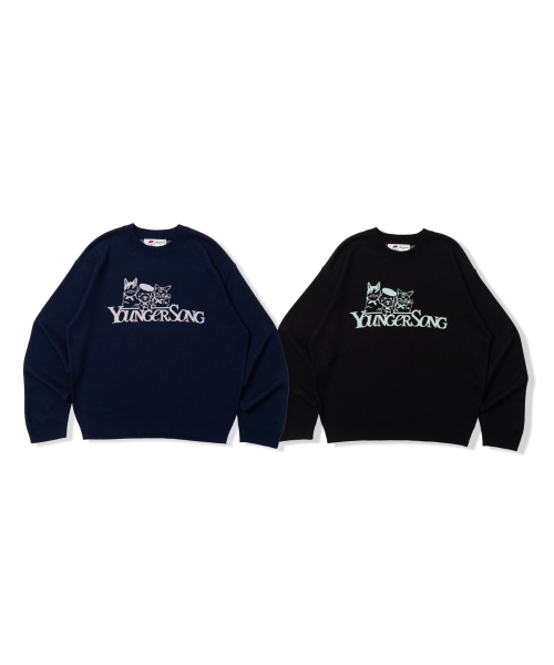Beyond Closet(-)の「【BEYOND CLOSET×YOUNGER SONG】デザインクルーネックニットブラック(ニット/セーター・メンズ・その他・MEDIUM/LARGE)」の5枚目の写真
