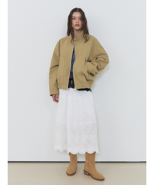 ETMON(エトモン)の「Pocket Cotton Blouson Jacket, Beige(ブルゾン・レディース・その他・FREE)」の4枚目の写真