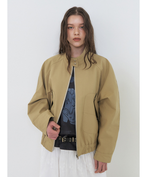 ETMON(エトモン)の「Pocket Cotton Blouson Jacket, Beige(ブルゾン・レディース・その他・FREE)」の5枚目の写真