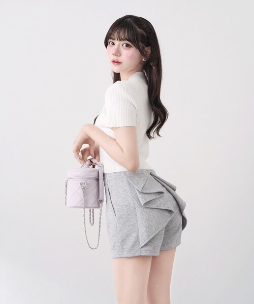 OLIVE des OLIVE（オリーブデオリーブ）の「【Belle Charme】BC Logo Rib Knit（ニット/セーター・レディース・ピンクベージュ/ベージュ/トップグレー/オフホワイト・FREE）」の15枚目の写真