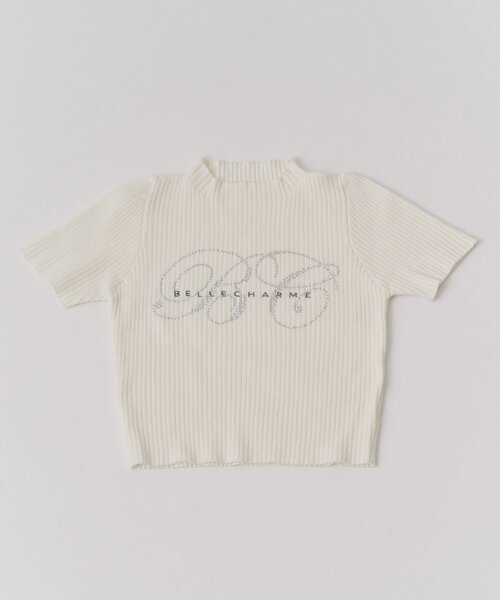 OLIVE des OLIVE（オリーブデオリーブ）の「【Belle Charme】BC Logo Rib Knit（ニット/セーター・レディース・ピンクベージュ/ベージュ/トップグレー/オフホワイト・FREE）」の17枚目の写真