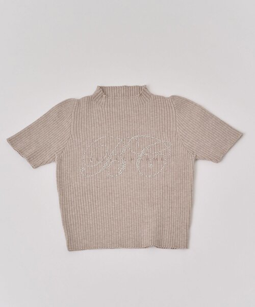 OLIVE des OLIVE（オリーブデオリーブ）の「【Belle Charme】BC Logo Rib Knit（ニット/セーター・レディース・ピンクベージュ/ベージュ/トップグレー/オフホワイト・FREE）」の5枚目の写真