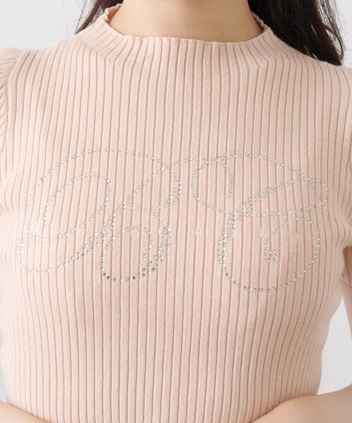 OLIVE des OLIVE（オリーブデオリーブ）の「【Belle Charme】BC Logo Rib Knit（ニット/セーター・レディース・ピンクベージュ/ベージュ/トップグレー/オフホワイト・FREE）」の9枚目の写真