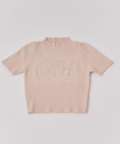 OLIVE des OLIVE（オリーブデオリーブ）の「【Belle Charme】BC Logo Rib Knit（ニット/セーター・レディース・ピンクベージュ/ベージュ/トップグレー/オフホワイト・FREE）」の10枚目の写真