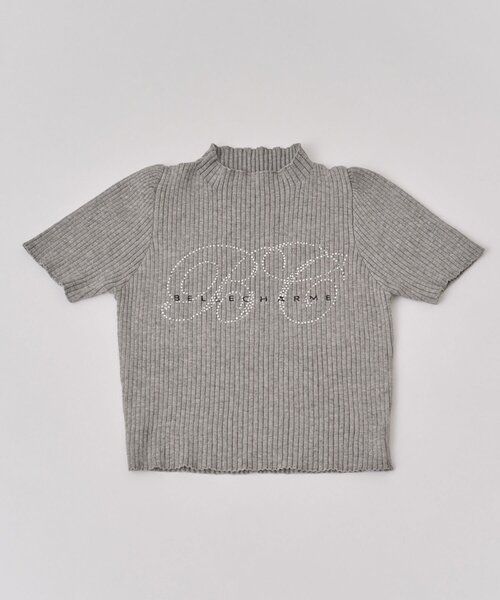 OLIVE des OLIVE（オリーブデオリーブ）の「【Belle Charme】BC Logo Rib Knit（ニット/セーター・レディース・ピンクベージュ/ベージュ/トップグレー/オフホワイト・FREE）」の14枚目の写真