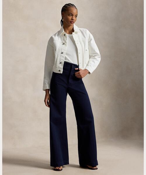 POLO RALPH LAUREN(ポロ ラルフ ローレン)の「デニム トラッカー ジャケット(デニムジャケット・レディース・ホワイト・L/XXS/XS/S/M)」の4枚目の写真