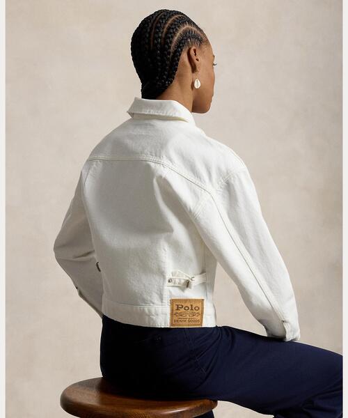 POLO RALPH LAUREN(ポロ ラルフ ローレン)の「デニム トラッカー ジャケット(デニムジャケット・レディース・ホワイト・L/XXS/XS/S/M)」の5枚目の写真