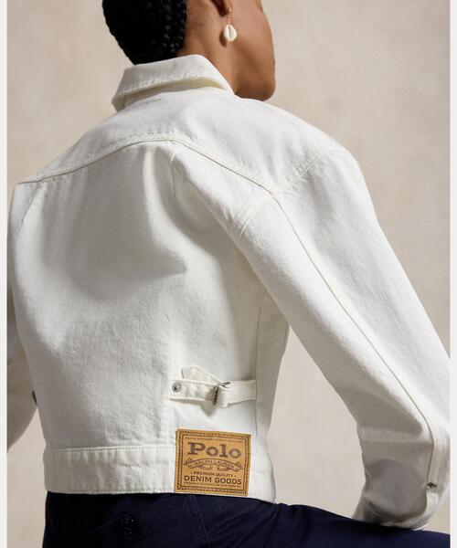 POLO RALPH LAUREN(ポロ ラルフ ローレン)の「デニム トラッカー ジャケット(デニムジャケット・レディース・ホワイト・L/XXS/XS/S/M)」の7枚目の写真