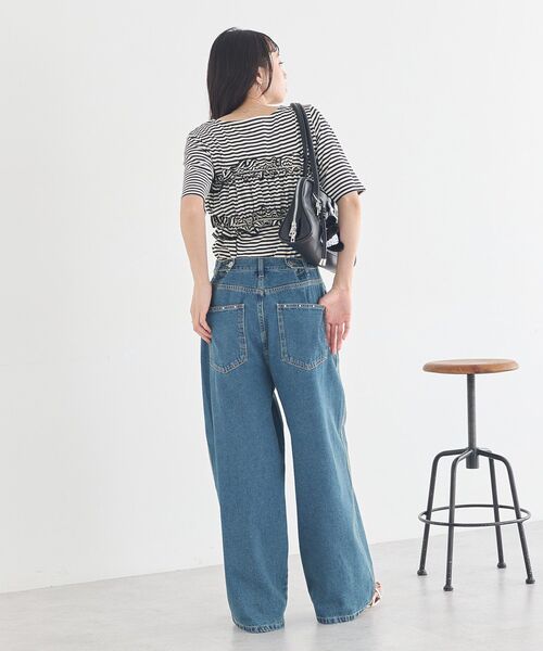 earth music&ecology(アースミュージックアンドエコロジー)の「SET2点マルチウェイバンドゥ+プルオーバー(Tシャツ/カットソー・レディース・ブラック/ベージュ/サックスブルー・FREE)」の11枚目の写真