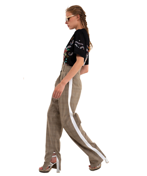 GREEDILOUS(グリディアス)の「グリーンホワイトコンビチェックパンツ(スラックス・レディース・その他・S/M/L/XS)」の2枚目の写真