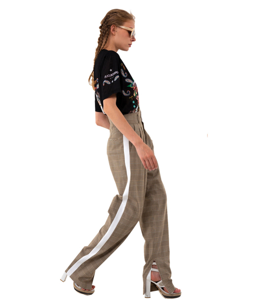 GREEDILOUS(グリディアス)の「グリーンホワイトコンビチェックパンツ(スラックス・レディース・その他・S/M/L/XS)」の3枚目の写真