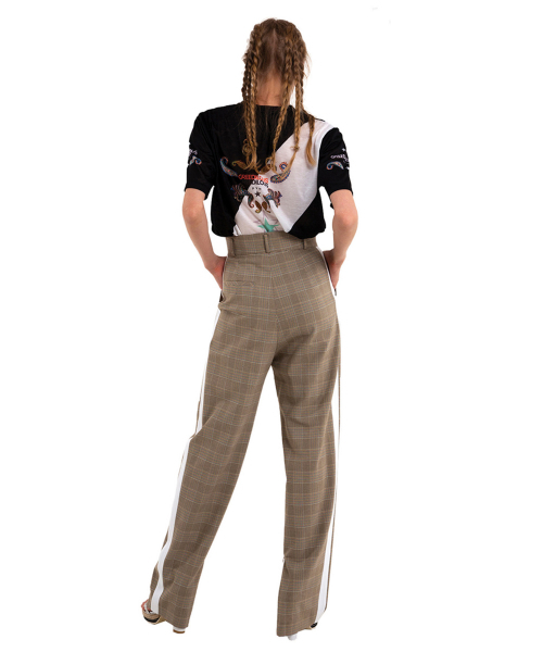 GREEDILOUS(グリディアス)の「グリーンホワイトコンビチェックパンツ(スラックス・レディース・その他・S/M/L/XS)」の4枚目の写真