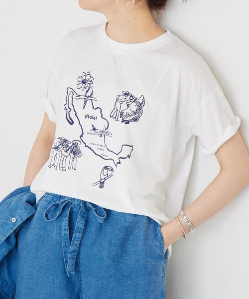 LIVETART(リヴェタート)の「HolaTシャツ(Tシャツ/カットソー・レディース・ホワイト・FREE)」の1枚目の写真