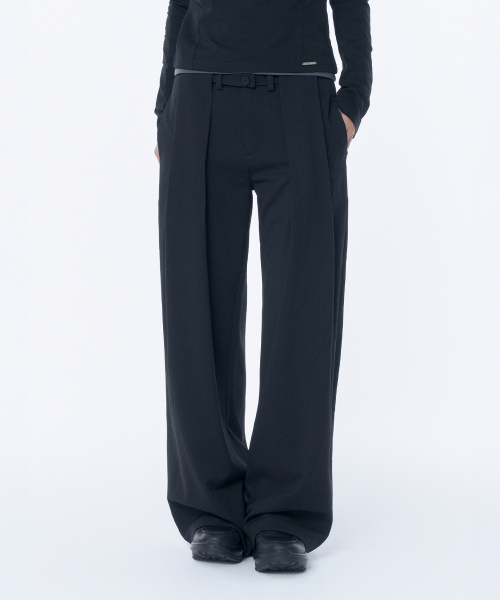 Miseki SEOUL(ミセキソウル)の「Big pleats belted pants BLACK(その他パンツ・レディース・その他・2/1)」の1枚目の写真