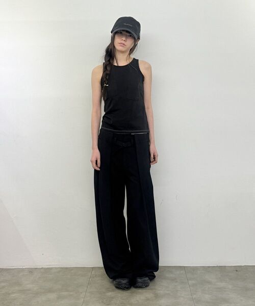 Miseki SEOUL(ミセキソウル)の「Big pleats belted pants BLACK(その他パンツ・レディース・その他・2/1)」の4枚目の写真