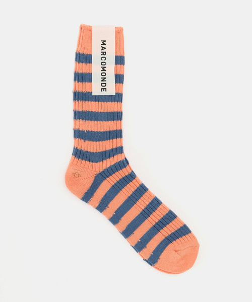 MARCOMONDE（マルコモンド）の「【MARCOMONDE / マルコモンド】VENICE pattern 10（ソックス/靴下・レディース・バーガンディー/キャメル/ボルドー・FREE）」の3枚目の写真