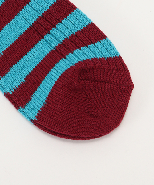 MARCOMONDE（マルコモンド）の「【MARCOMONDE / マルコモンド】VENICE pattern 10（ソックス/靴下・レディース・バーガンディー/キャメル/ボルドー・FREE）」の4枚目の写真