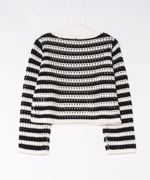 LUDICRUM(ルーディクルム)の「Crochet Knit top(ニット/セーター・レディース・アイボリー/ホワイト×ブラック・FREE)」の17枚目の写真