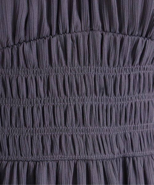 NATURAL BEAUTY BASIC（ナチュラルビューティーベーシック）の「フリルショルダー楊柳ワンピース（ワンピース・レディース・ブルー/チャコールグレー/ホワイト系その他・P/S/MEDIUM/SMALL）」の19枚目の写真