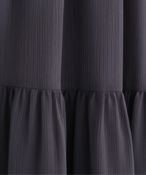 NATURAL BEAUTY BASIC（ナチュラルビューティーベーシック）の「フリルショルダー楊柳ワンピース（ワンピース・レディース・ブルー/チャコールグレー/ホワイト系その他・P/S/MEDIUM/SMALL）」の20枚目の写真