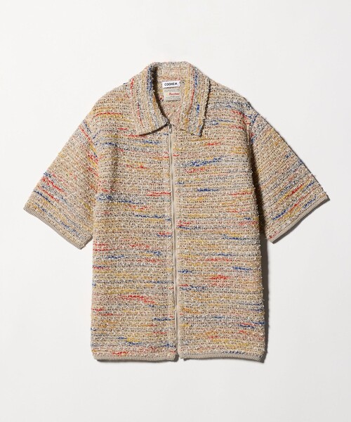 Coohem(コーヘン)の「<COOHEM> SUMMER TWD SHIRT/ニット(ニット/セーター・メンズ・ベージュ/ブラック・M/L)」の2枚目の写真