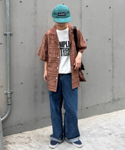 CIAOPANIC TYPY（チャオパニックティピー）の「【UNISEX】レース刺繍シャツ/WEB限定（シャツ/ブラウス・メンズ・ホワイト/ブラウン/ブラック・LARGE/MEDIUM）」の8枚目の写真