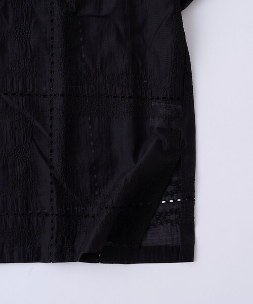 CIAOPANIC TYPY（チャオパニックティピー）の「【UNISEX】レース刺繍シャツ/WEB限定（シャツ/ブラウス・メンズ・ホワイト/ブラウン/ブラック・LARGE/MEDIUM）」の5枚目の写真