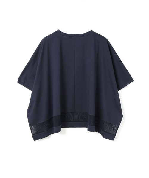 mizuiroind(ミズイロインド)の「mizuiro ind メッシュヘムワイドプルオーバー(Tシャツ/カットソー・レディース・ネイビー/オフホワイト/チャコールグレー/ブラック・FREE)」の21枚目の写真