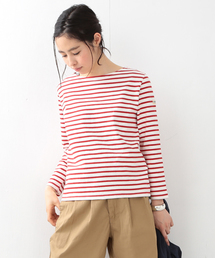 BEAMS BOY | BEAMS BOY / ボーダー ボートネック 8分袖☆(Tシャツ/カットソー)