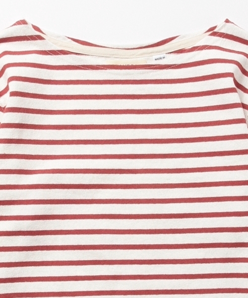 BEAMS BOY（ビームスボーイ）の「【FUDGE5月号掲載】BEAMS BOY / ボーダー ボートネック 8分袖（Tシャツ/カットソー・レディース・ブラック/ベージュ/レッド/ネイビー・ONE SIZE）」の18枚目の写真