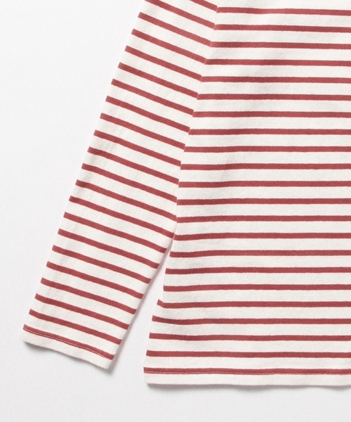 BEAMS BOY（ビームスボーイ）の「【FUDGE5月号掲載】BEAMS BOY / ボーダー ボートネック 8分袖（Tシャツ/カットソー・レディース・ブラック/ベージュ/レッド/ネイビー・ONE SIZE）」の19枚目の写真