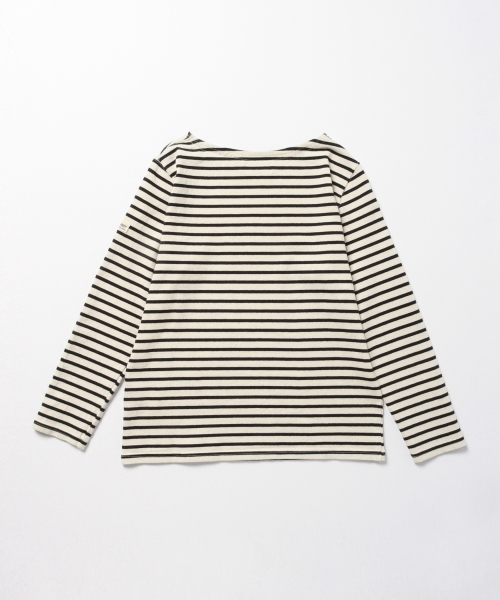 BEAMS BOY（ビームスボーイ）の「【FUDGE5月号掲載】BEAMS BOY / ボーダー ボートネック 8分袖（Tシャツ/カットソー・レディース・ブラック/ベージュ/レッド/ネイビー・ONE SIZE）」の12枚目の写真