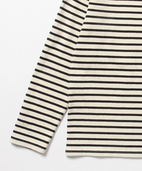 BEAMS BOY（ビームスボーイ）の「【FUDGE5月号掲載】BEAMS BOY / ボーダー ボートネック 8分袖（Tシャツ/カットソー・レディース・ブラック/ベージュ/レッド/ネイビー・ONE SIZE）」の14枚目の写真