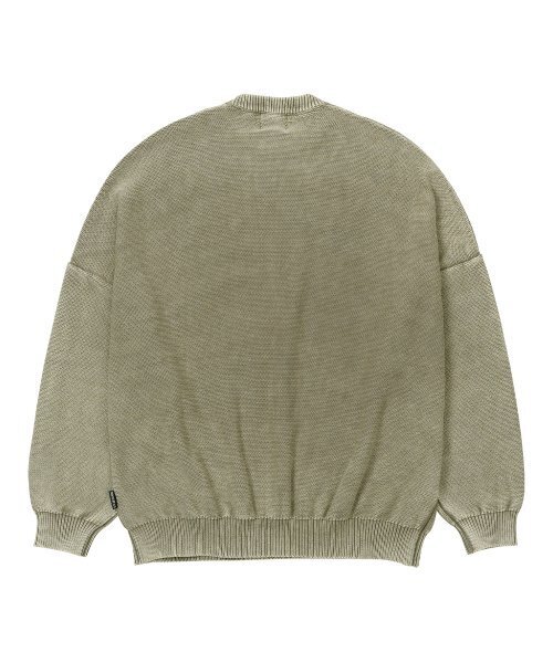 AJOBYAJO（アジョバイアジョ）の「[PBA] Five AJO Logos Washed Sweater [KHAKI]（ニット/セーター・レディース・その他・L/XL/M）」の3枚目の写真