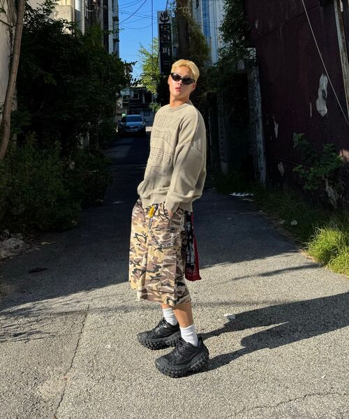 AJOBYAJO（アジョバイアジョ）の「[PBA] Five AJO Logos Washed Sweater [KHAKI]（ニット/セーター・レディース・その他・L/XL/M）」の13枚目の写真