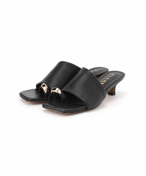 La TOTALITE（ラトータリテ）の「REMME/レメ メタルモチーフトングミュール（サンダル・レディース・ベージュ/ブラック・38/37/36）」の12枚目の写真