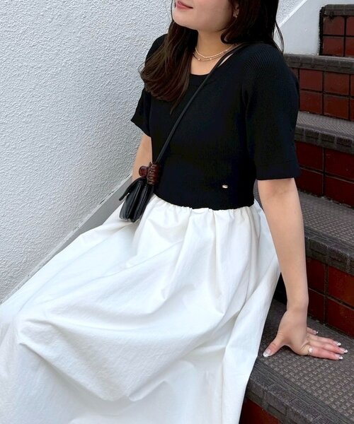 misa__03企画】プレート付きドッキング半袖ワンピース（ワンピース