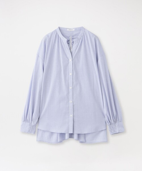 LOVELESS（ラブレス）の「リネンミックスギャザーブラウス（シャツ/ブラウス・レディース・オフホワイト/ロイヤルブルー・36）」の2枚目の写真