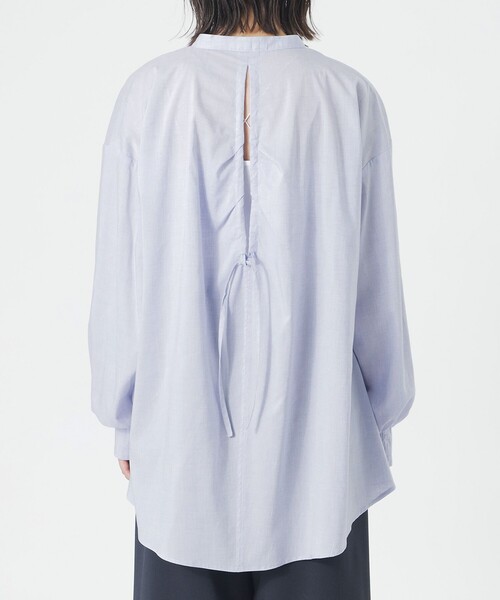 LOVELESS（ラブレス）の「リネンミックスギャザーブラウス（シャツ/ブラウス・レディース・オフホワイト/ロイヤルブルー・36）」の12枚目の写真
