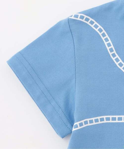 kladskap（クレードスコープ）の「【人気商品再入荷】【直営店で取り扱い無し】海に行こう!乗り物プリント半袖Tシャツ（Tシャツ/カットソー・キッズ・ブルー/イエロー・100cm/90cm/120cm/110cm）」の3枚目の写真