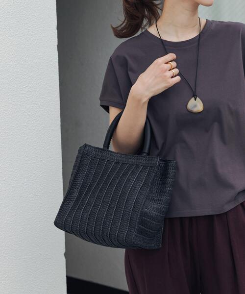 URBAN RESEARCH DOORS(アーバンリサーチドアーズ)の「ソフトハンドルカゴバッグ(ハンドバッグ・レディース・ブラック/グレー系その他・ONE)」の8枚目の写真