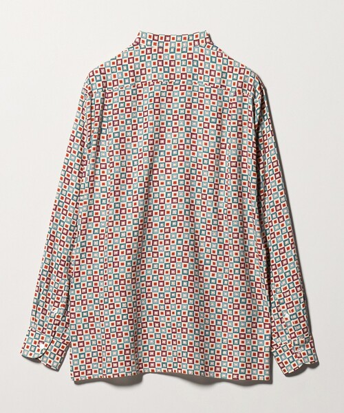 UNITED ARROWS(ユナイテッドアローズ)の「ジオメトリック プリント バンドカラーシャツ(シャツ/ブラウス・メンズ・ターコイズブルー系・M/XL/S/L)」の3枚目の写真