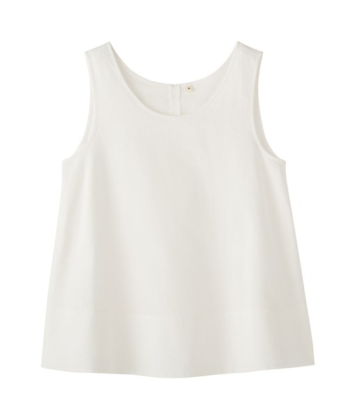 MUJI Labo(ムジラボ)の「〔MUJI Labo〕婦人 和紙混バスケット織り ノースリーブブラウス(シャツ/ブラウス・レディース・ブラック/オフホワイト・S/M/L/XL)」の7枚目の写真